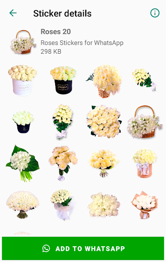 Roses 🌹 Flowers Stickers 💐🌷🌺🌸🌼 WastickerApps - عکس برنامه موبایلی اندروید