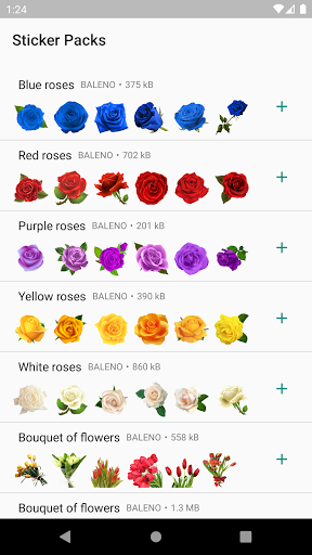 Roses Stickers - WAStickerApps - عکس برنامه موبایلی اندروید