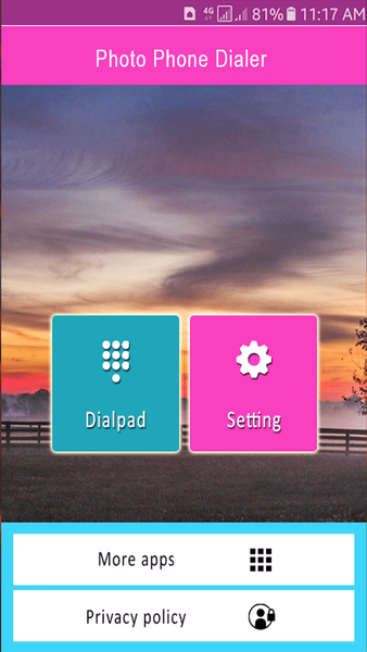 Photo Phone Keyboard Dialer - Image screenshot of android app