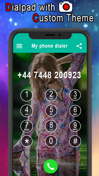 Photo Phone Keyboard Dialer - Image screenshot of android app