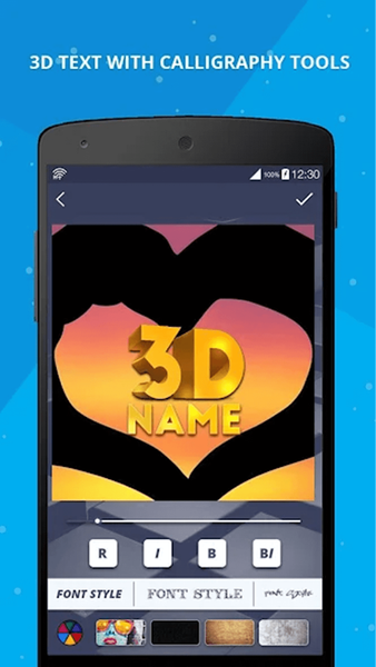 ۳D Name on Pics - ۳D Text - عکس برنامه موبایلی اندروید