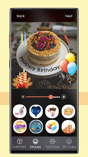 Name photo on birthday cake - عکس برنامه موبایلی اندروید