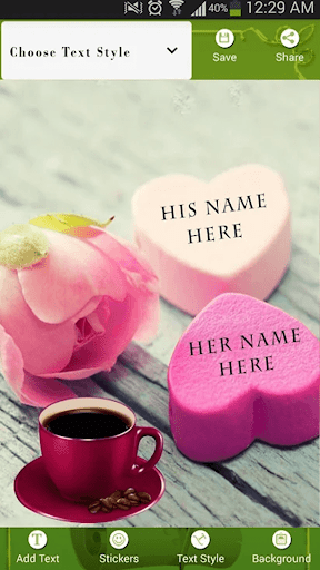 Name on Pics - Name Design - عکس برنامه موبایلی اندروید