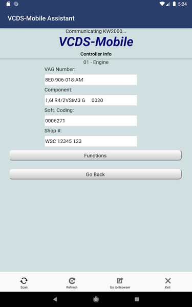VCDS-Mobile Assistant - عکس برنامه موبایلی اندروید