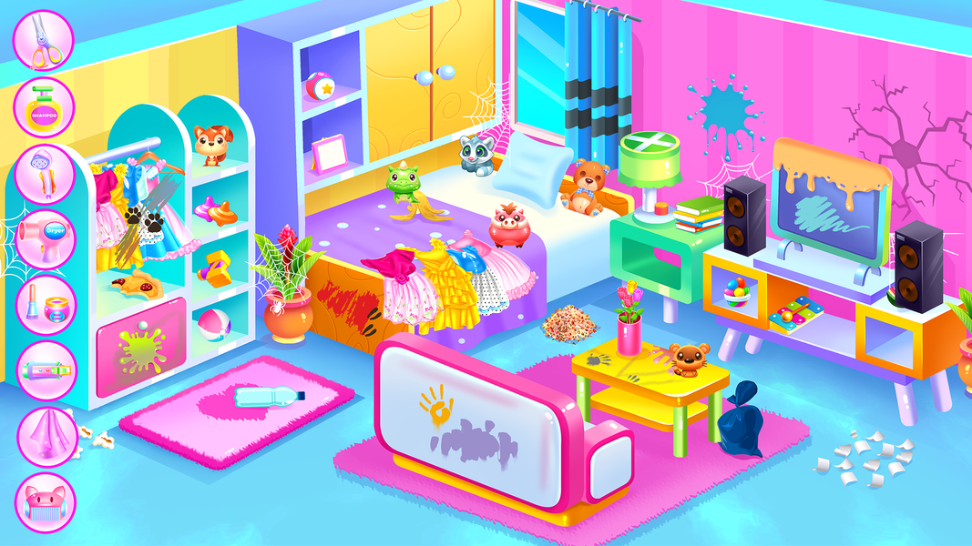 Candy House Cleaning - Image screenshot of android app