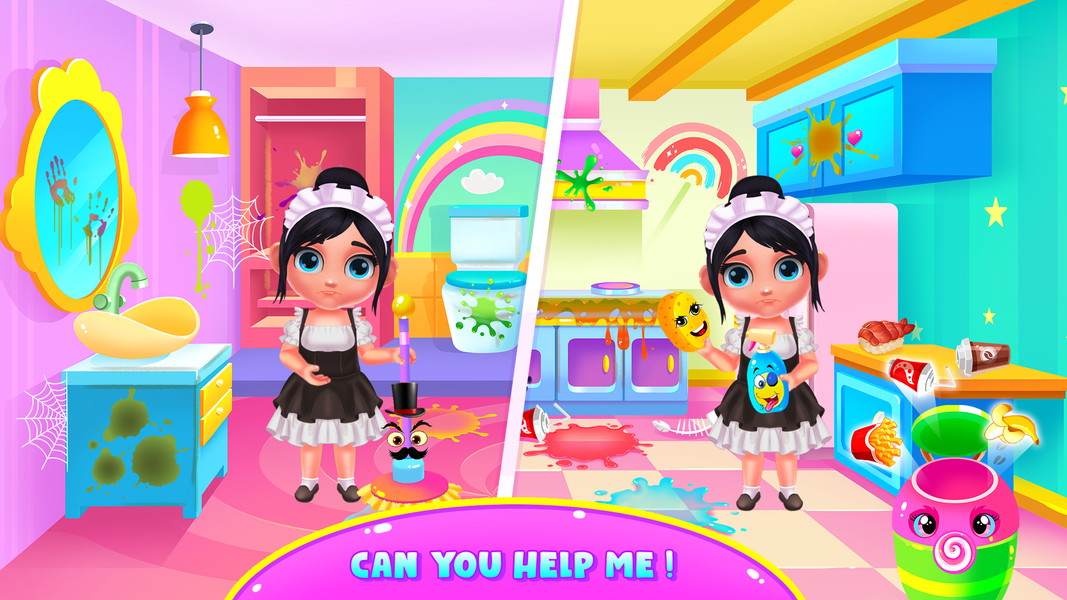 Candy House Cleaning - عکس برنامه موبایلی اندروید