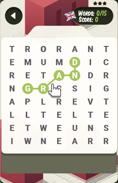 Find Words Real - Gameplay image of android game