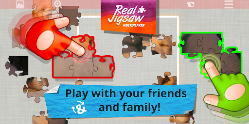 Multiplayer Jigsaw Cooperative Online Puzzle - Gameplay image of android game