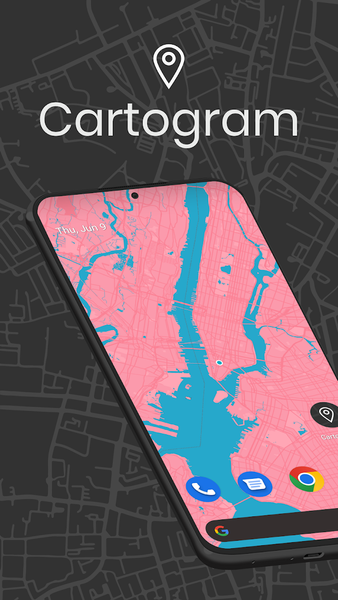 Cartogram - Live Map Wallpaper - عکس برنامه موبایلی اندروید