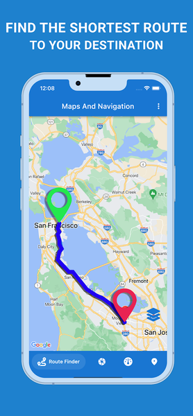 GPS Route Finder & Maps - عکس برنامه موبایلی اندروید