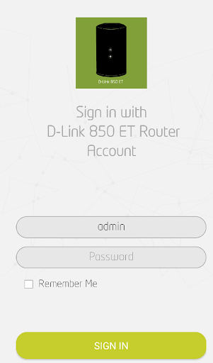 D-Link 850 ET - Image screenshot of android app