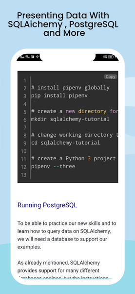 Learn SQLAlchemy- Python Query - عکس برنامه موبایلی اندروید