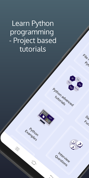 Python Programming - Project B - عکس برنامه موبایلی اندروید