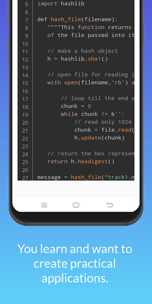 Python Programming - Project B - عکس برنامه موبایلی اندروید