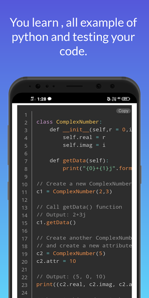 Python Programming - Project B - عکس برنامه موبایلی اندروید