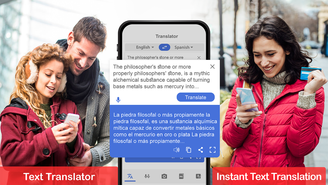 Translate App Text and Voices - عکس برنامه موبایلی اندروید