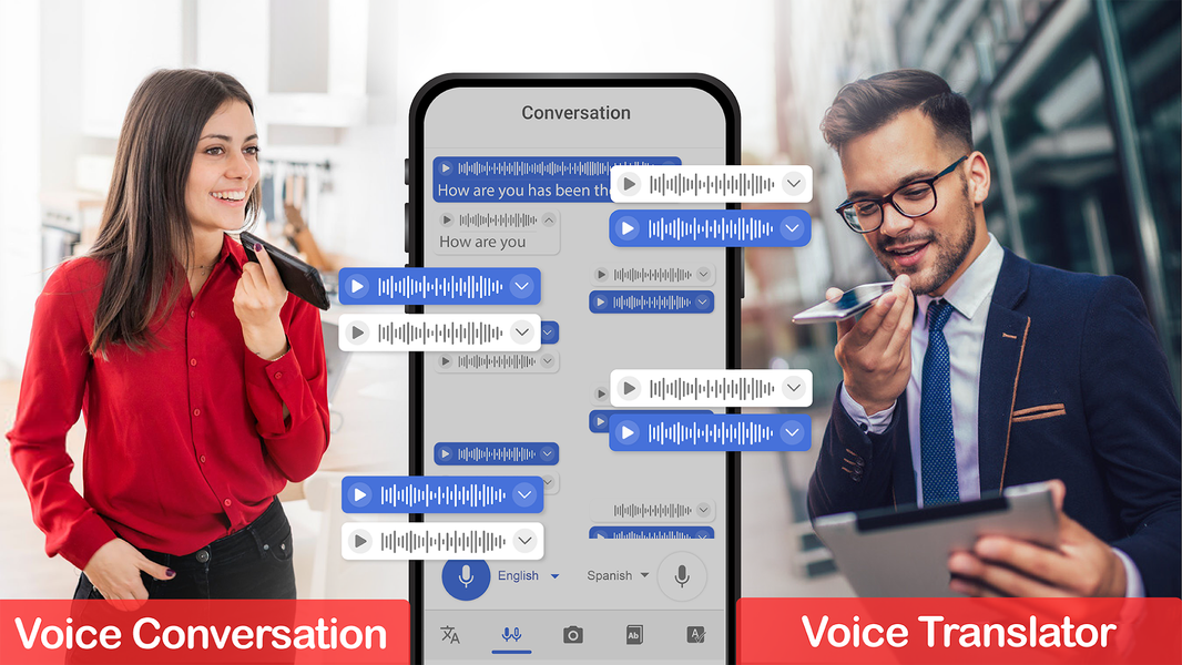 Translate App Text and Voices - عکس برنامه موبایلی اندروید