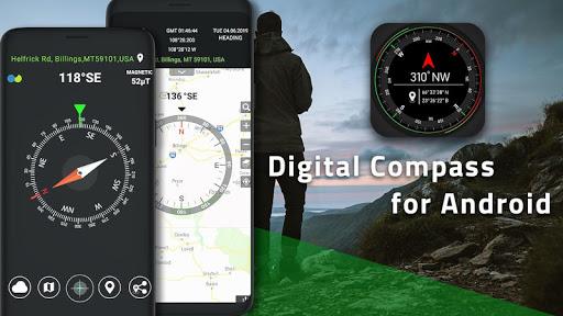 Compass - Digital Compass - عکس برنامه موبایلی اندروید