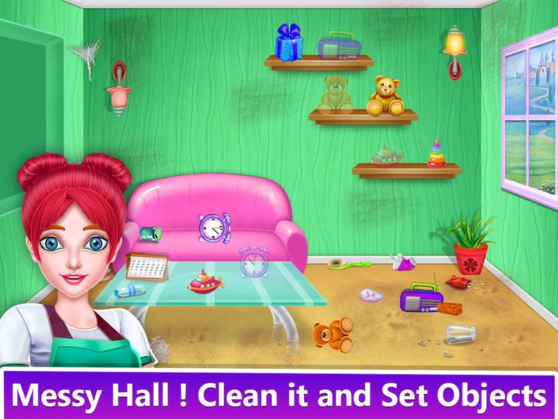 Big House Cleaning Girls Games - Image screenshot of android app