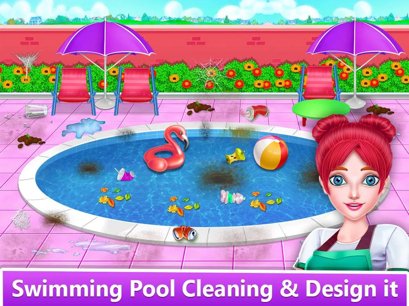 Big House Cleaning Girls Games - Image screenshot of android app