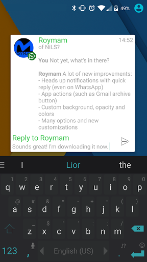 NiLS Lock Screen Notifications - Image screenshot of android app