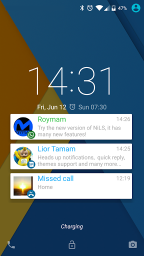 NiLS Lock Screen Notifications - Image screenshot of android app