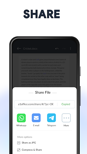 Word, PDF, XLS, PPT: A۱ Office - عکس برنامه موبایلی اندروید
