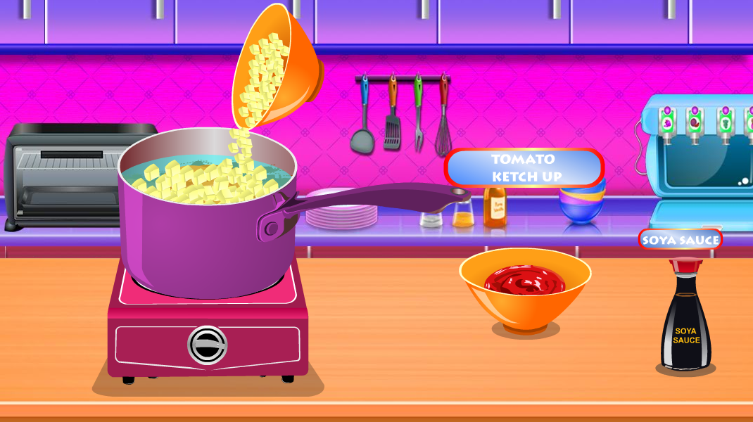 Barbeque chicken recipe game - Gameplay image of android game