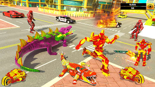 Robot Game Transform Crocodile - عکس بازی موبایلی اندروید