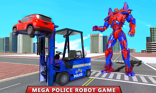 US Police Zebra Robot SUV Car - Image screenshot of android app