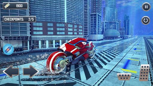 Underwater Racing Motorbike 3D - Gameplay image of android game