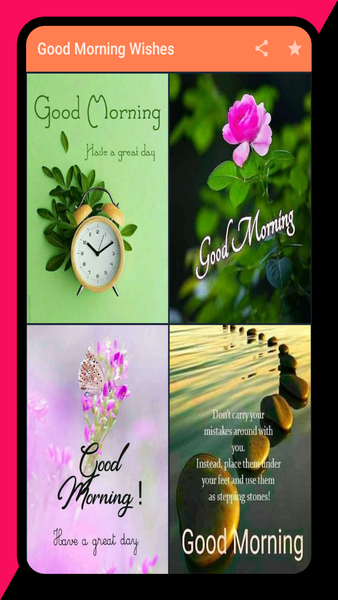 Beautiful Good Morning Wishes - Image screenshot of android app