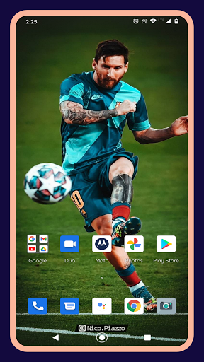 Lionel Messi HD Wallpapers - Image screenshot of android app