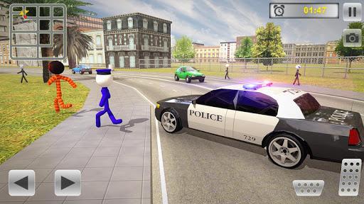 Transport Stickman Prisoner Police Car Chase - Image screenshot of android app