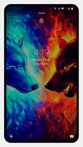 Wolf Wallpaper-OFFLINE - Image screenshot of android app