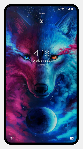 Wolf Wallpaper-OFFLINE - عکس برنامه موبایلی اندروید