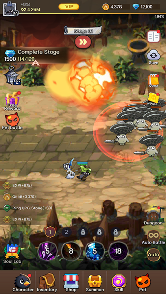 Grim Reaper: Idle RPG & Tycoon - Gameplay image of android game
