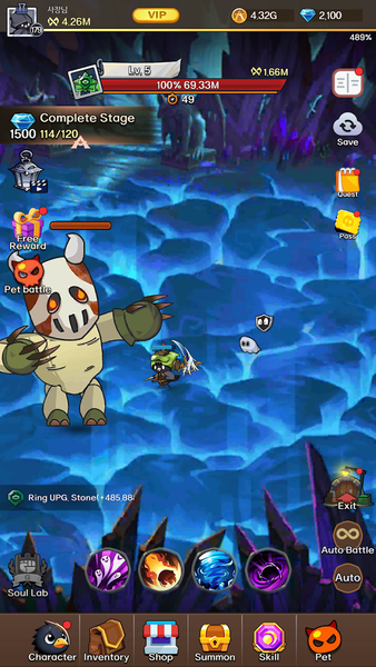 Grim Reaper: K-demon Idle RPG - Gameplay image of android game