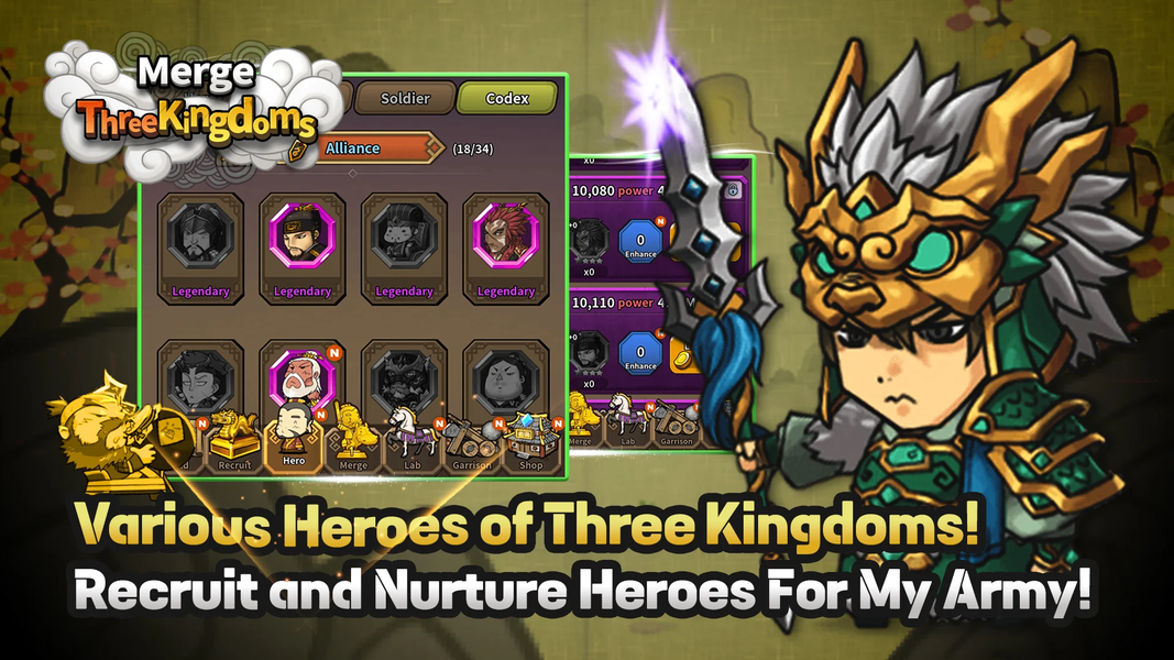 Merge Three Kingdoms Idle RPG - عکس بازی موبایلی اندروید