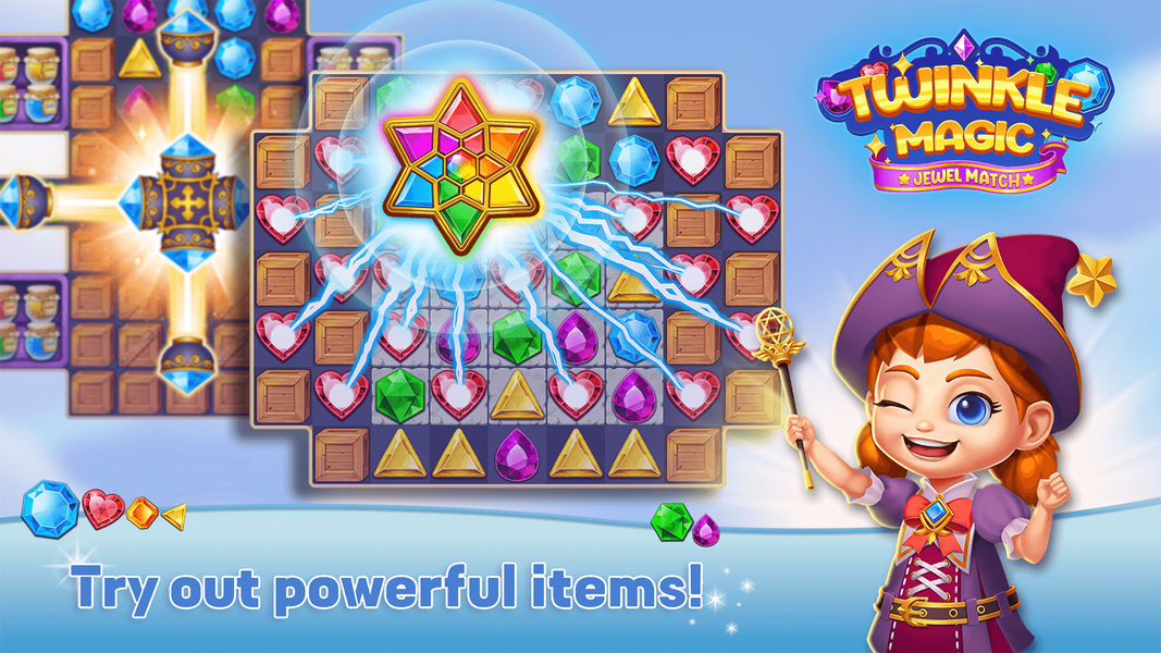 Twinkle Magic: Jewel Puzzle - عکس بازی موبایلی اندروید