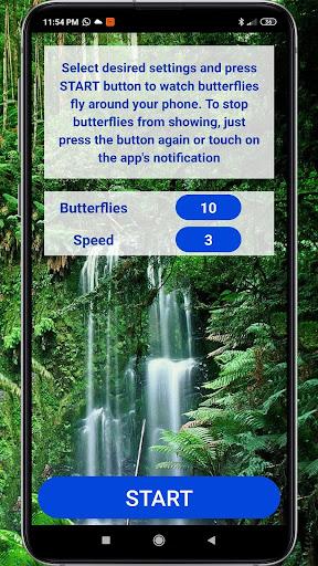 Butterflies on Screen (Prank) - عکس برنامه موبایلی اندروید