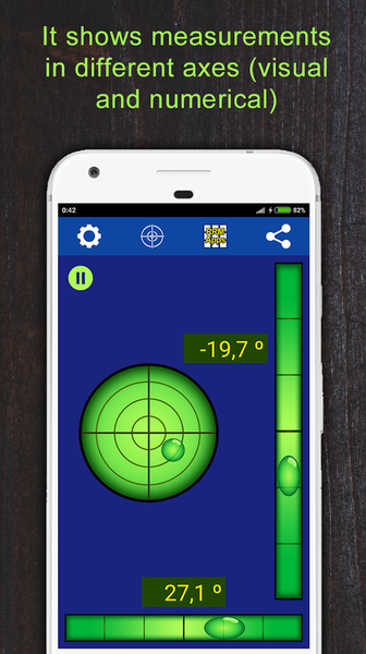 Spirit Level Tool (Bubble Leve - عکس برنامه موبایلی اندروید