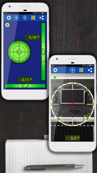 Spirit Level Tool (Bubble Leve - عکس برنامه موبایلی اندروید