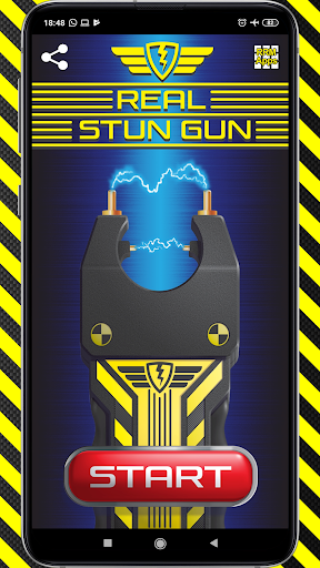 Electric Stun Gun Joke (Electroshock weapon Prank) - Image screenshot of android app