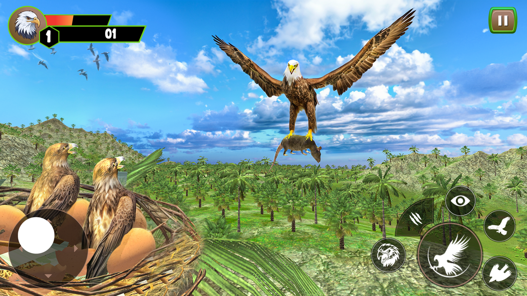 Eagle Game 3D Eagle Simulator - عکس بازی موبایلی اندروید