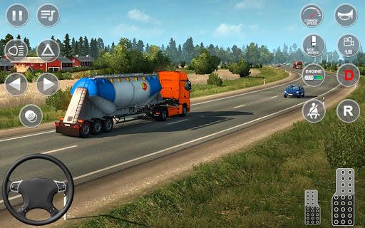 Euro Truck Transport Simulator - Gameplay image of android game
