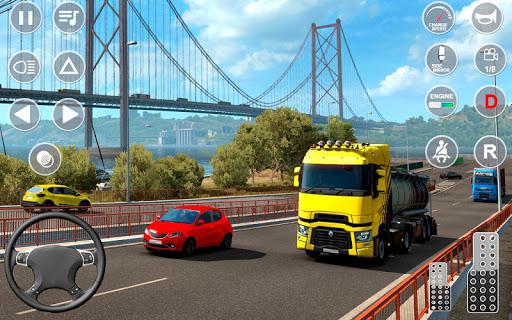 Euro Truck Transport Simulator - Gameplay image of android game