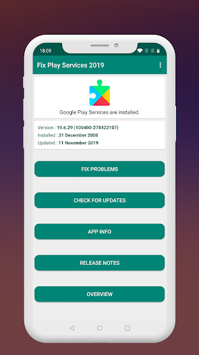 Fix Play Services 2020 (Update) - Image screenshot of android app