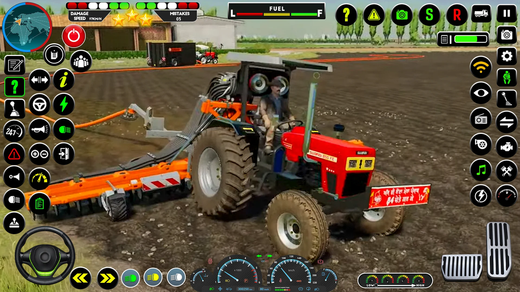 Indian Tractor Tochan Game 3d - Gameplay image of android game