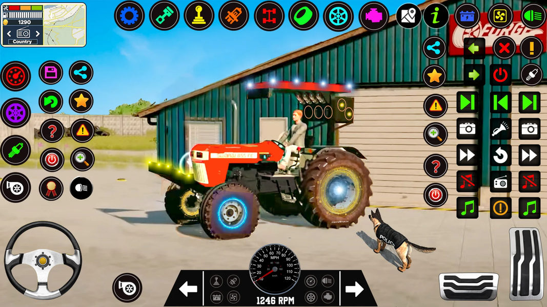 Indian Tractor Tochan Game 3d - Gameplay image of android game